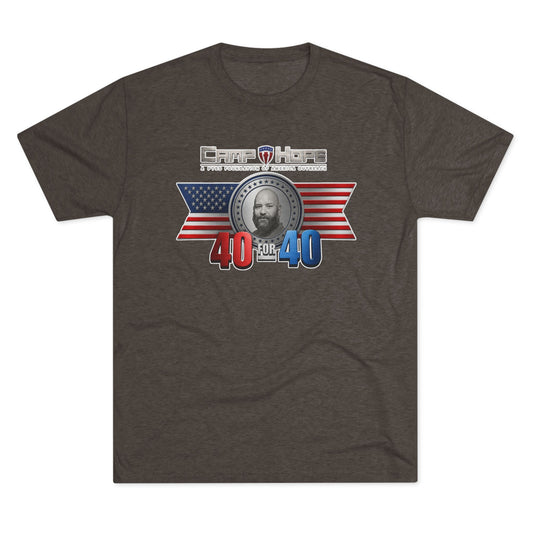 40 for 40 - Tri-Blend Crew Tee