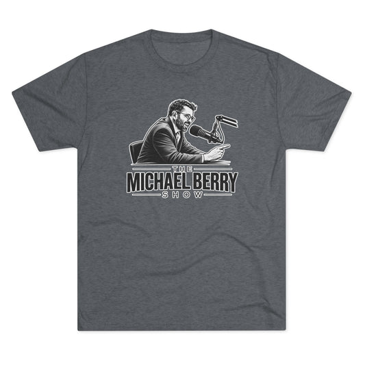 Michael Berry Show - w/ mic - Tri-Blend Crew Tee