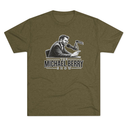 Michael Berry Show - w/ mic - Tri-Blend Crew Tee