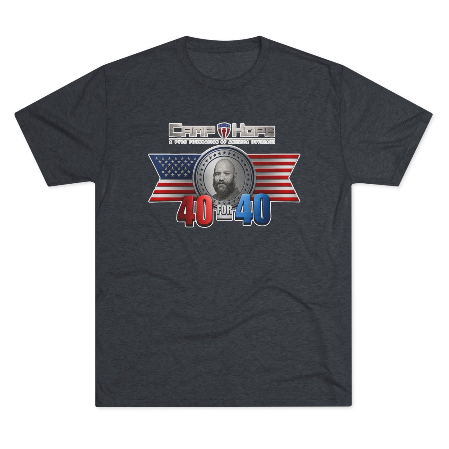 40 for 40 - Tri-Blend Crew Tee