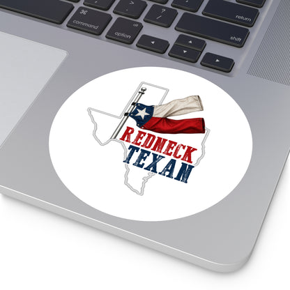 Redneck Texan TX - Round Sticker