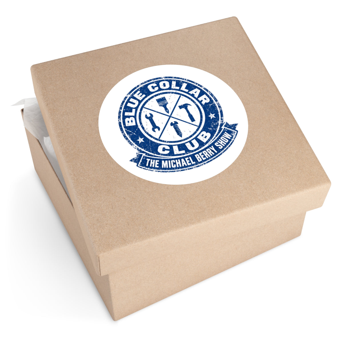 Blue Collar Club - Round Sticker