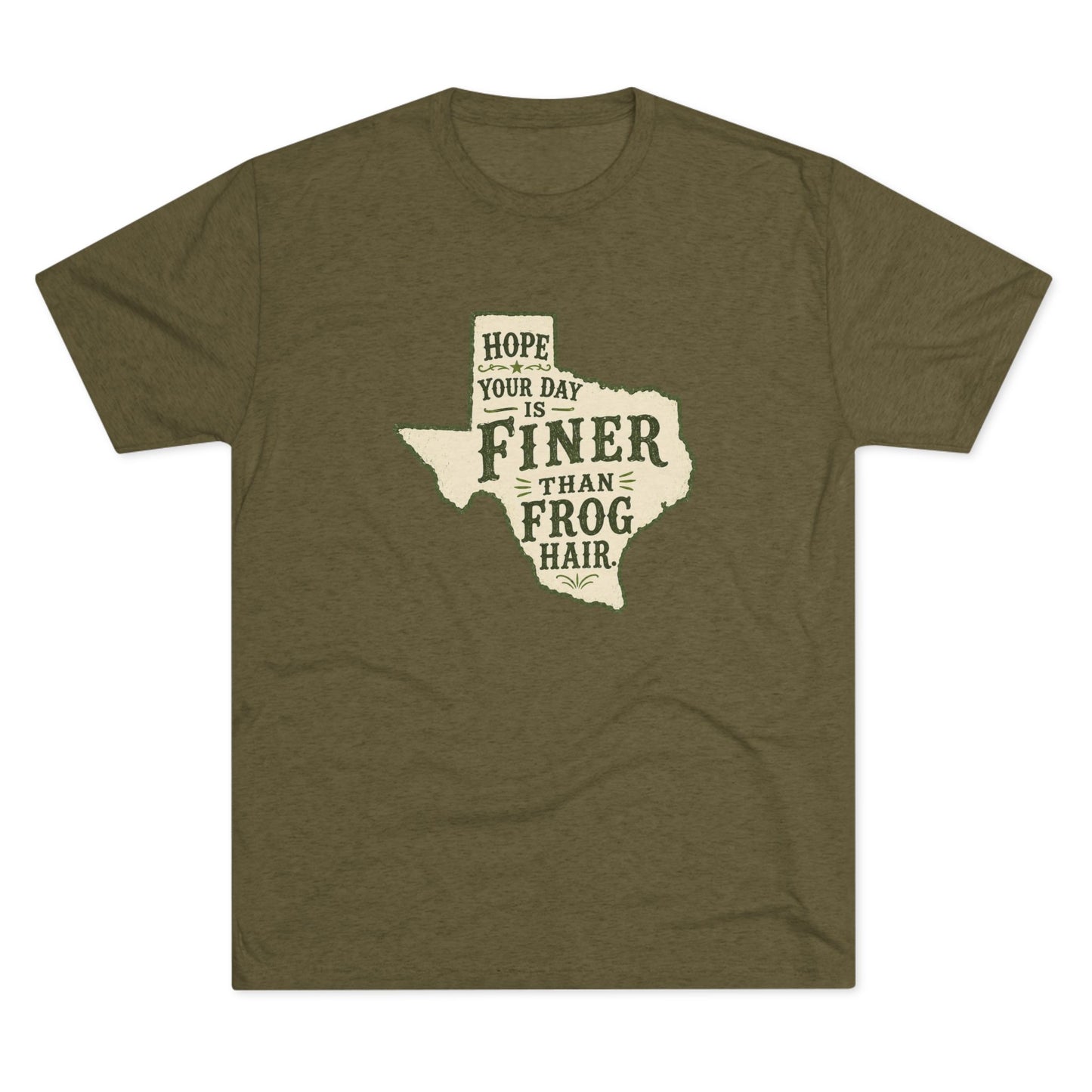 Finer than a Frog Hair - Tri-Blend Crew Tee