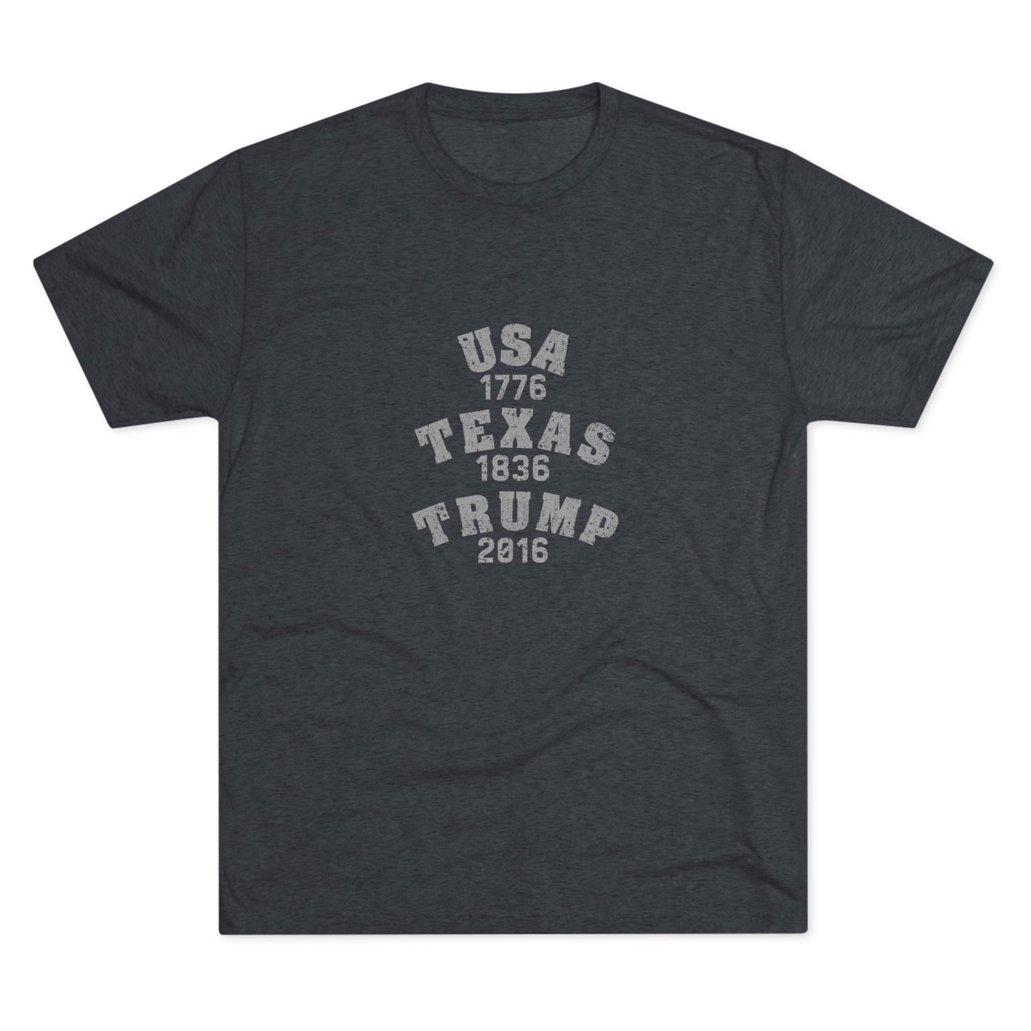 USA TEXAS TRUMP - Tri-Blend Crew Tee