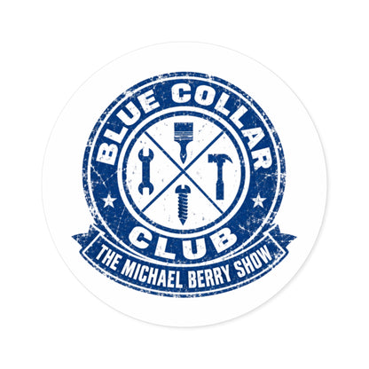 Blue Collar Club - Round Sticker