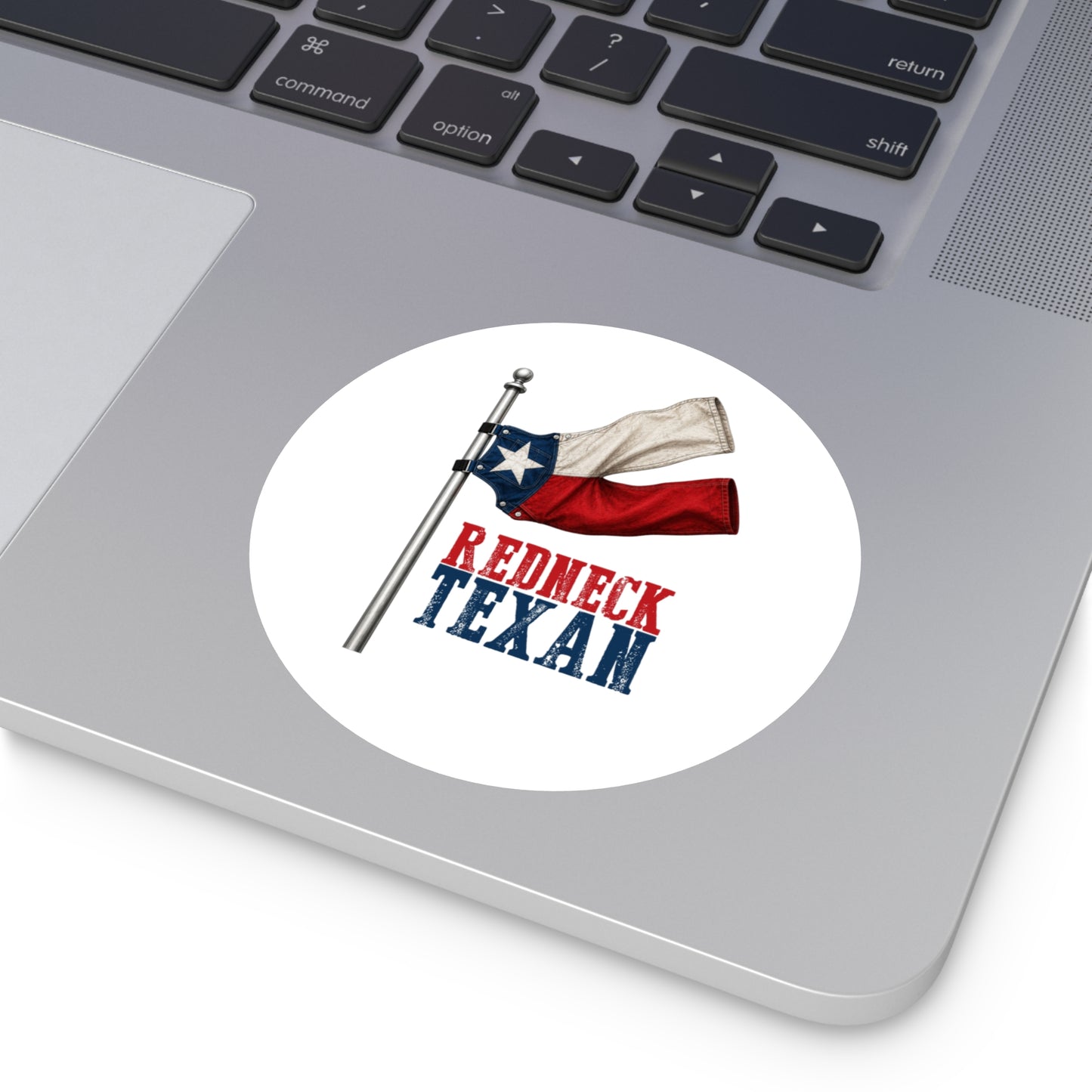 Redneck Texan Flag - Round Sticker
