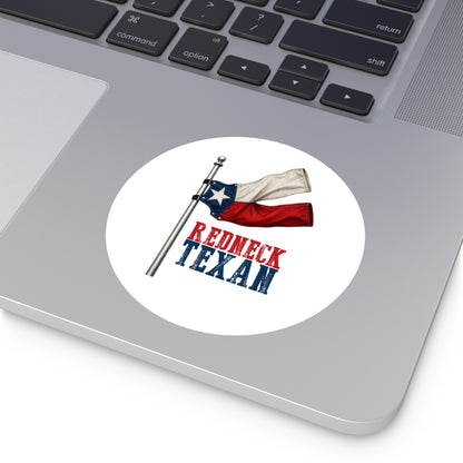 Redneck Texan Flag - Round Sticker