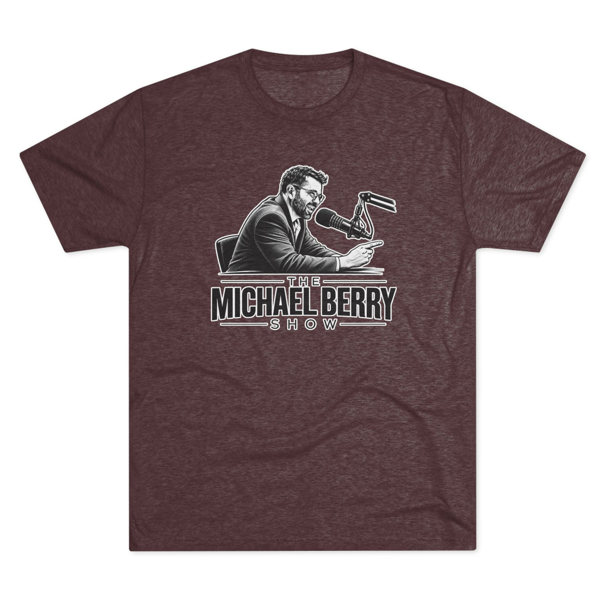 Michael Berry Show - w/ mic - Tri-Blend Crew Tee
