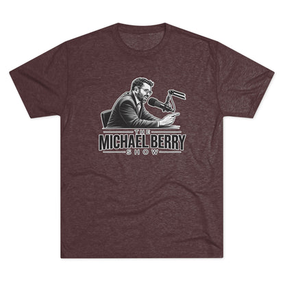 Michael Berry Show - w/ mic - Tri-Blend Crew Tee