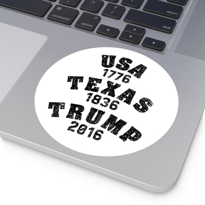 USA.TEXAS.TRUMP - Round Sticker