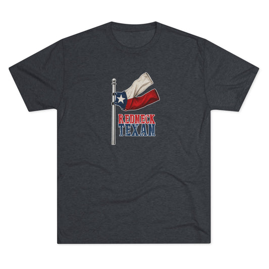 Redneck Texan Flag - Tri-Blend Crew Tee