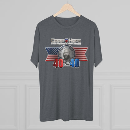 40 for 40 - Tri-Blend Crew Tee