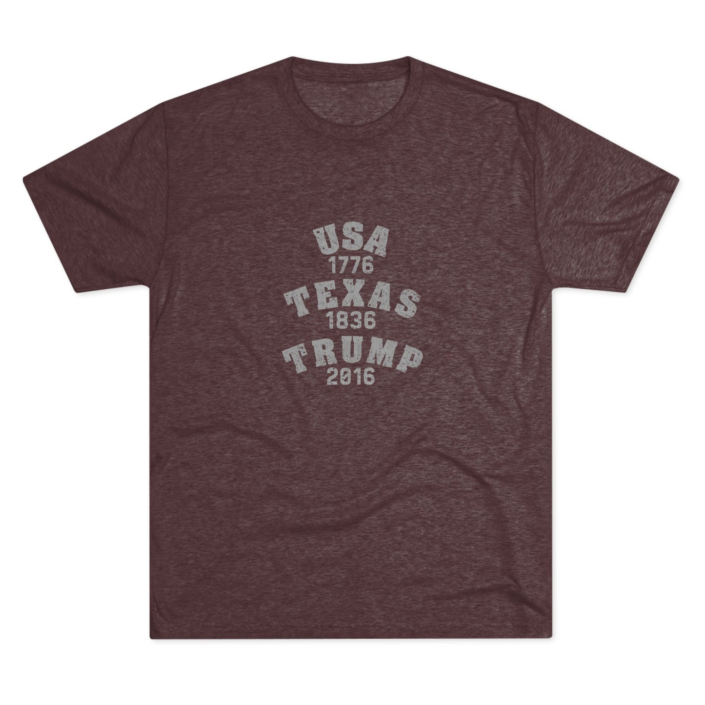 USA TEXAS TRUMP - Tri-Blend Crew Tee