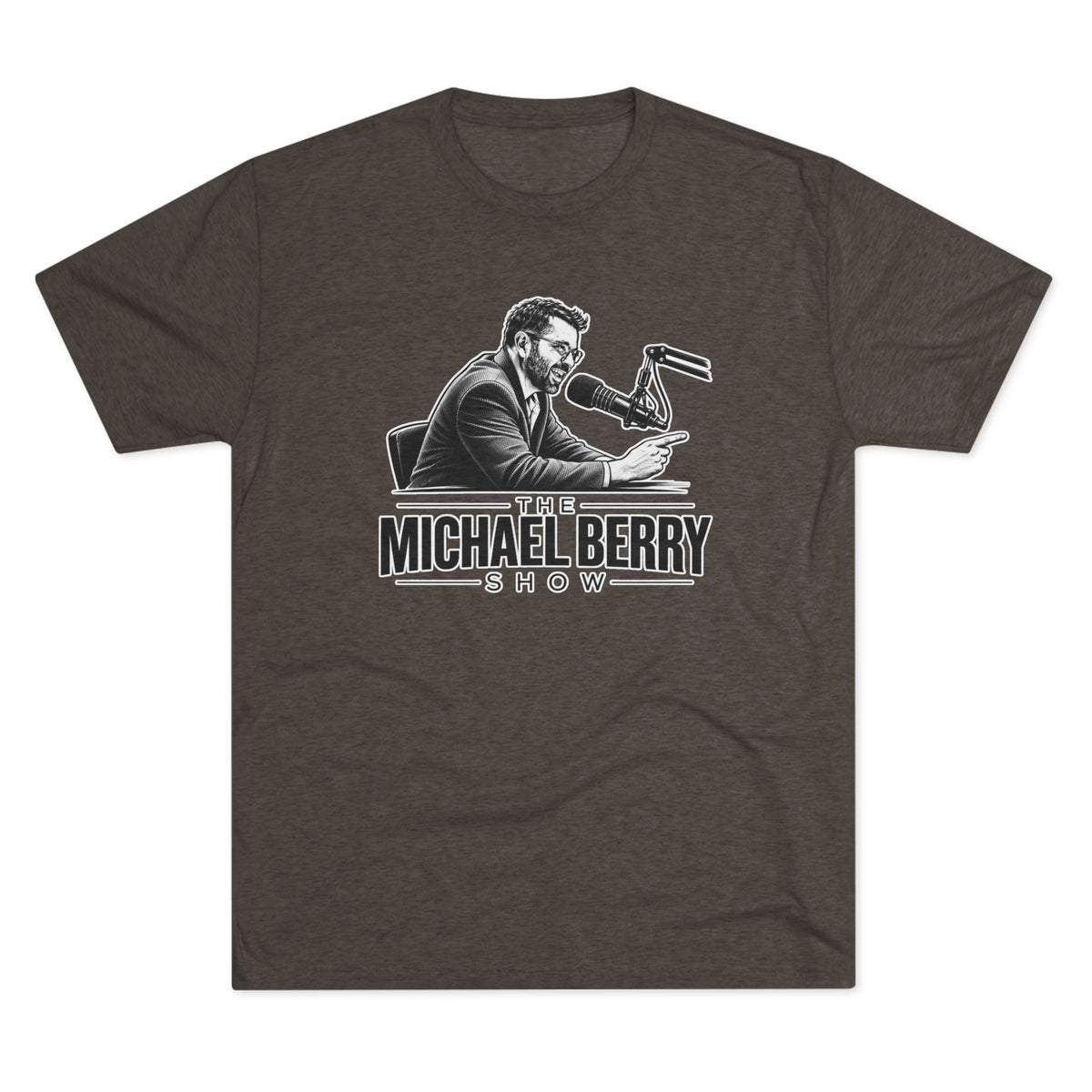 Michael Berry Show - w/ mic - Tri-Blend Crew Tee