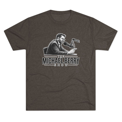 Michael Berry Show - w/ mic - Tri-Blend Crew Tee