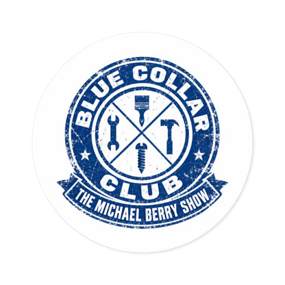 Blue Collar Club - Round Sticker