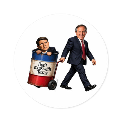 Paxton Taking out the Trash - Round Sticker