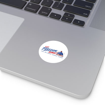 Let Freedom Ding - Round Sticker