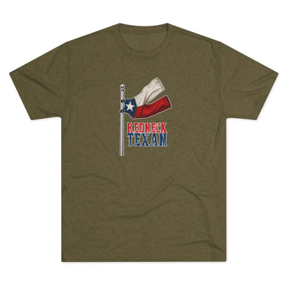 Redneck Texan Flag - Tri-Blend Crew Tee