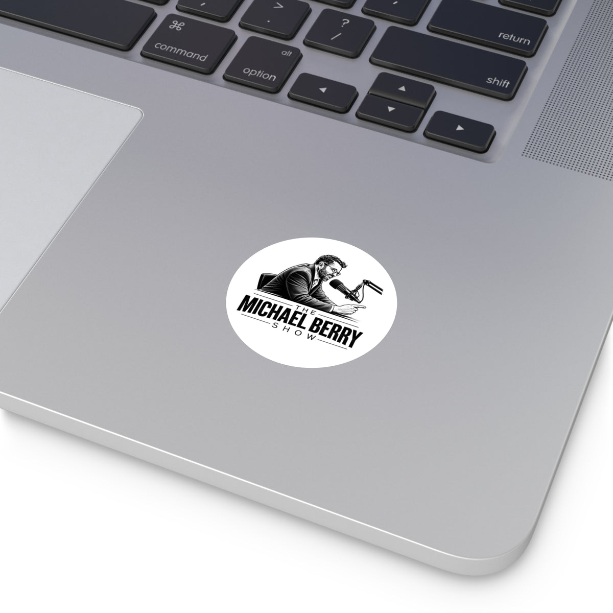 Michael Berry Show - w/ mic - Round Sticker