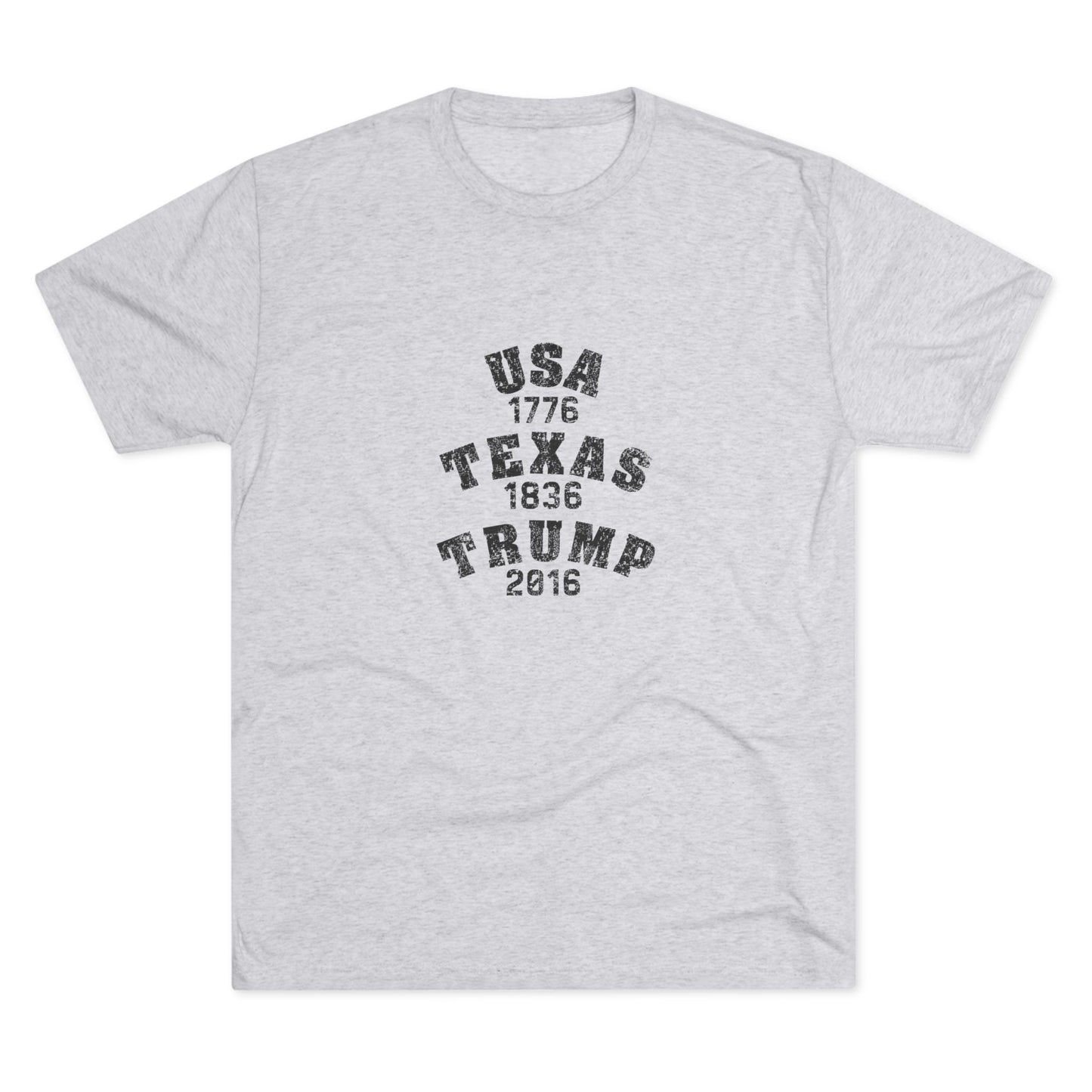USA TEXAS TRUMP - Tri-Blend Crew Tee