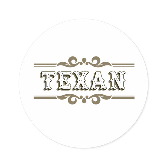 Texan - Round Sticker