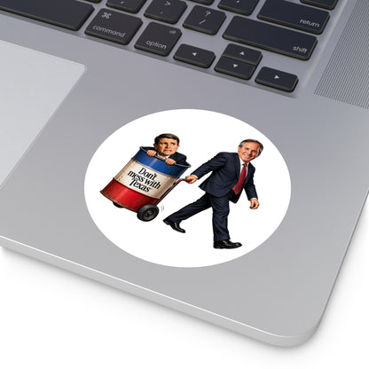 Paxton Taking out the Trash - Round Sticker