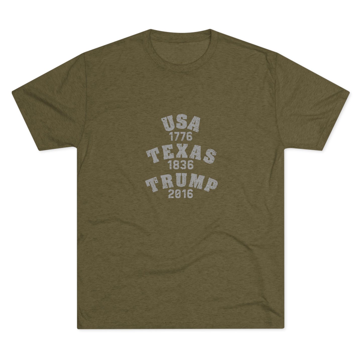USA TEXAS TRUMP - Tri-Blend Crew Tee