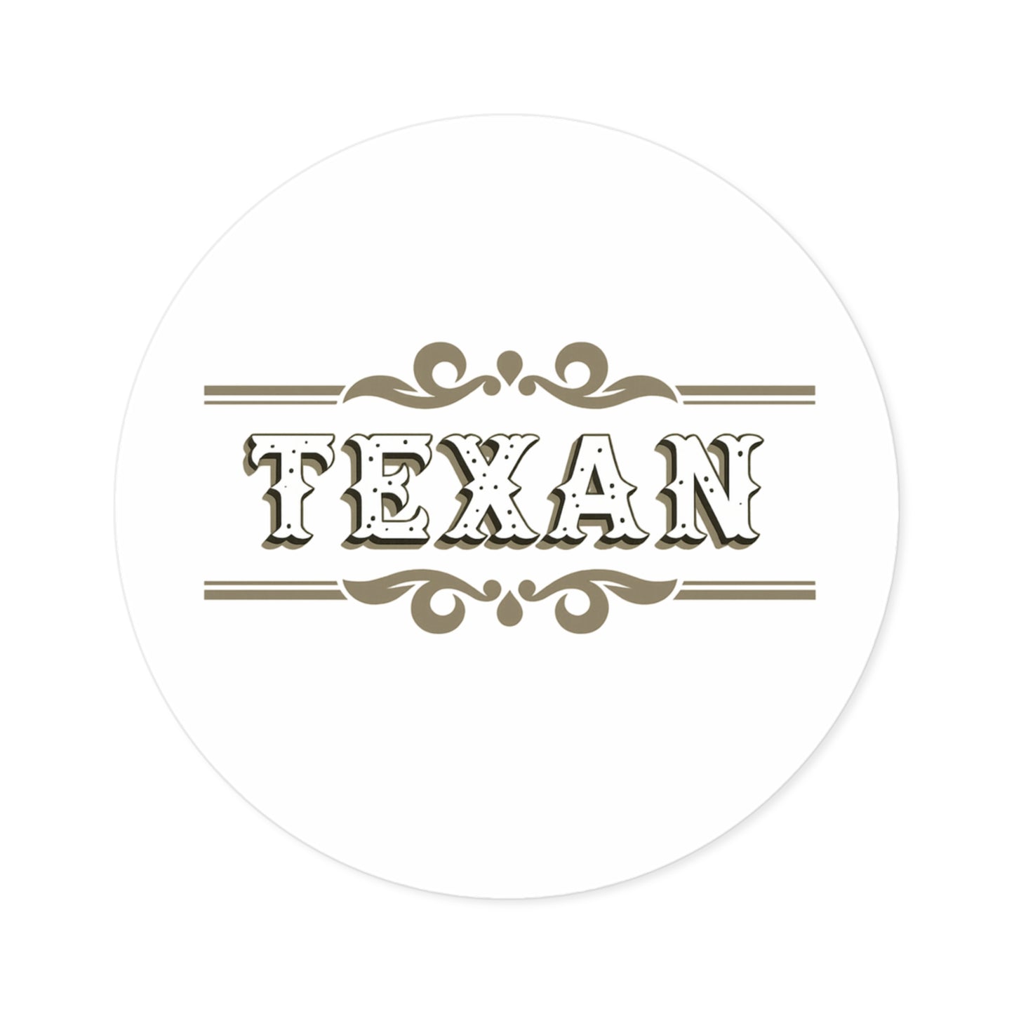 Texan - Round Sticker