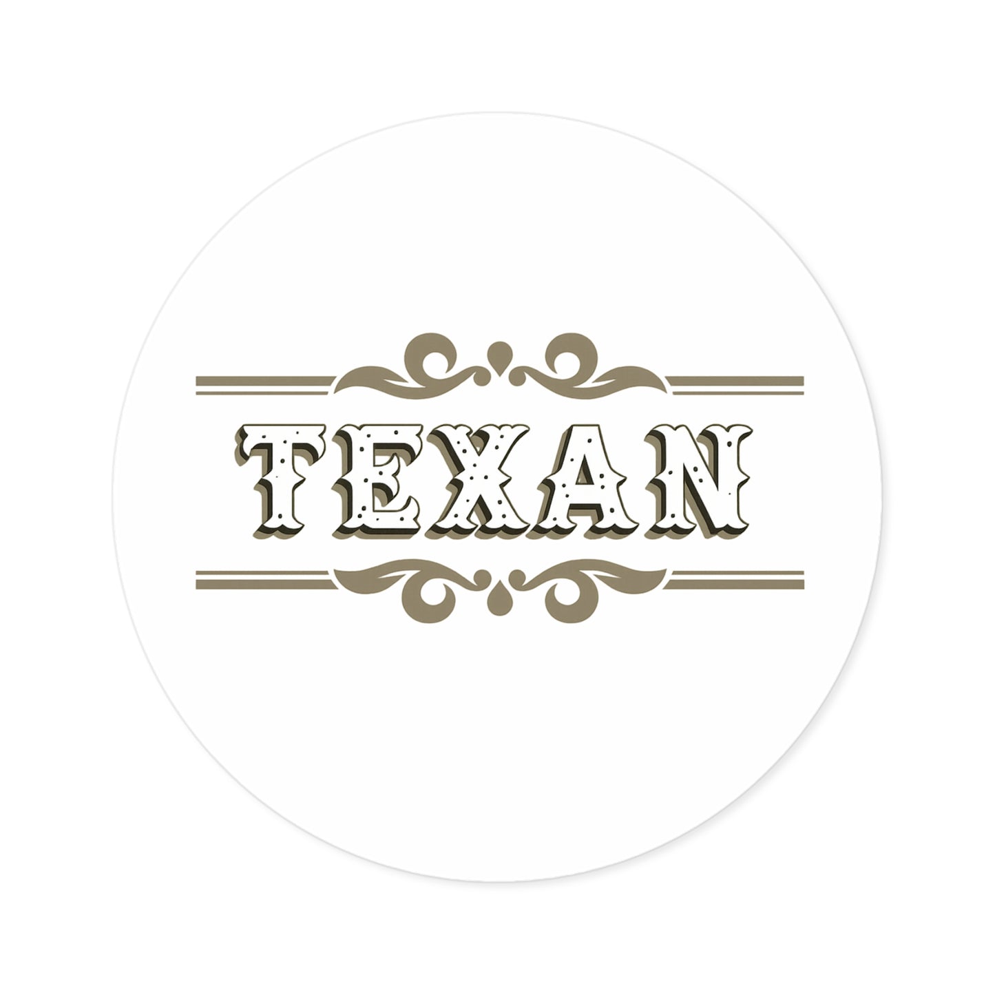 Texan - Round Sticker