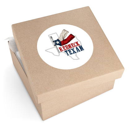 Redneck Texan TX - Round Sticker