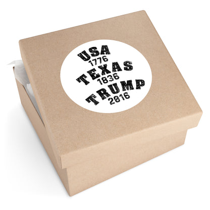 USA.TEXAS.TRUMP - Round Sticker