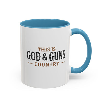 This is God & Guns Country - Coffee Mug, 11oz or 15oz