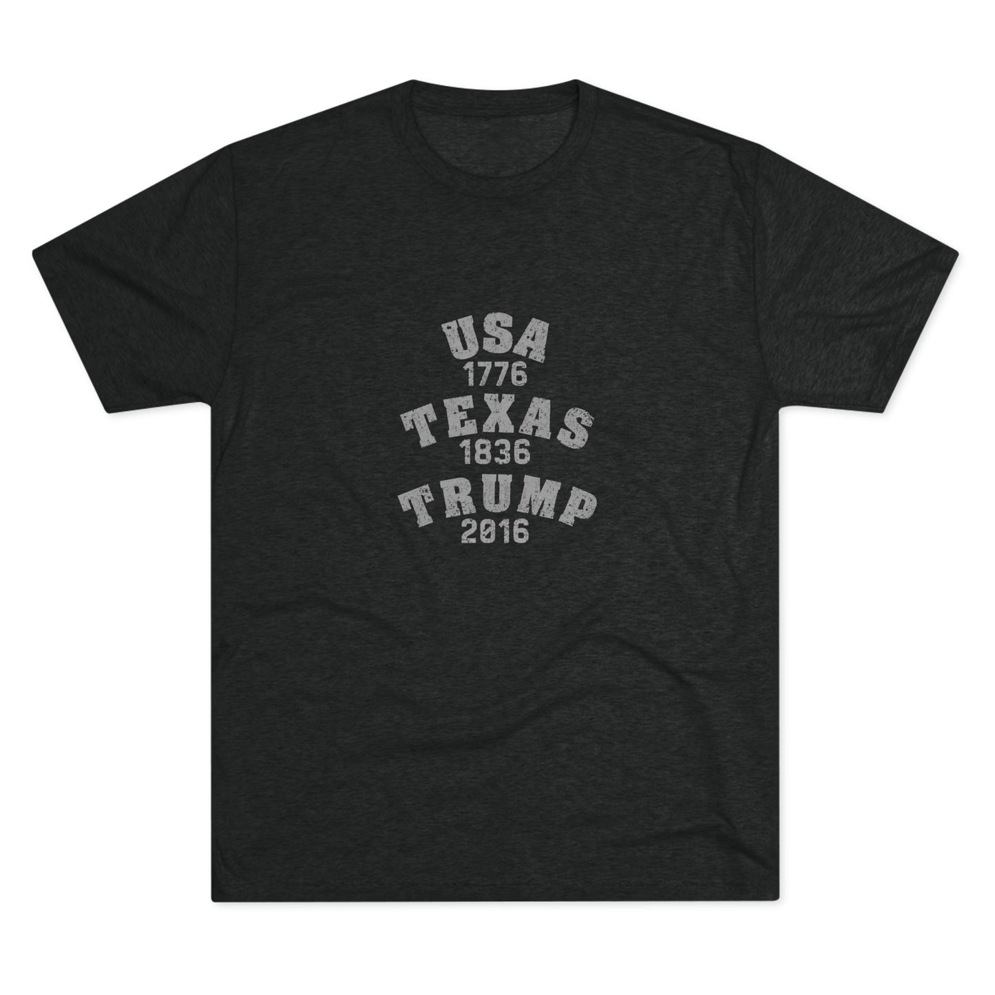 USA TEXAS TRUMP - Tri-Blend Crew Tee