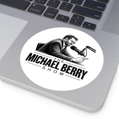 Michael Berry Show - w/ mic - Round Sticker