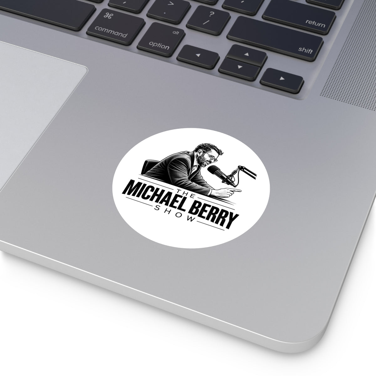 Michael Berry Show - w/ mic - Round Sticker
