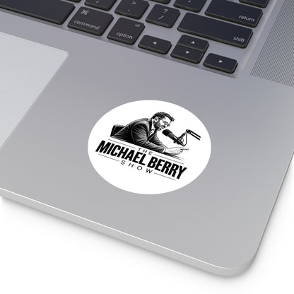 Michael Berry Show - w/ mic - Round Sticker