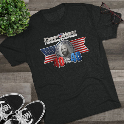 40 for 40 - Tri-Blend Crew Tee
