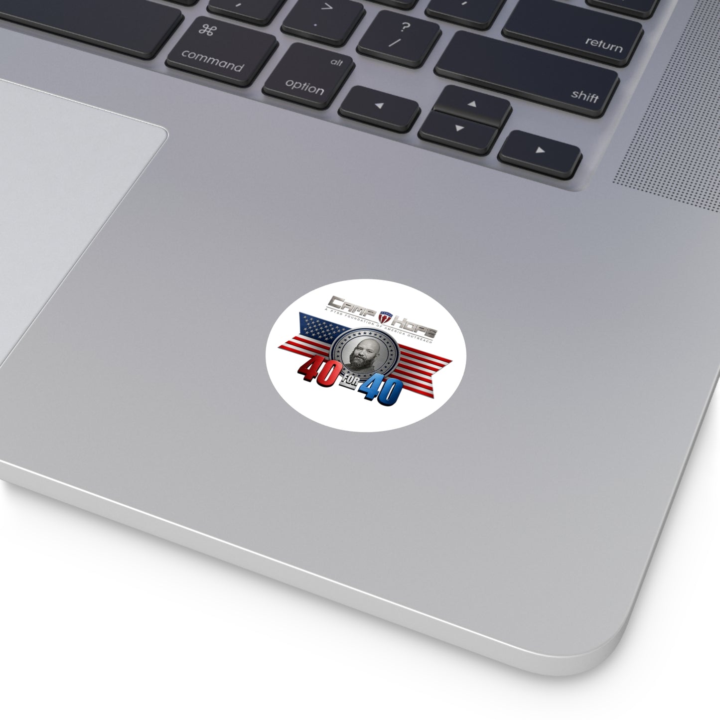 40 for 40 - Round Sticker