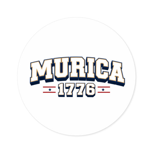 Murica 1776 - Round Sticker