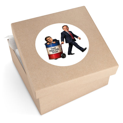 Paxton Taking out the Trash - Round Sticker