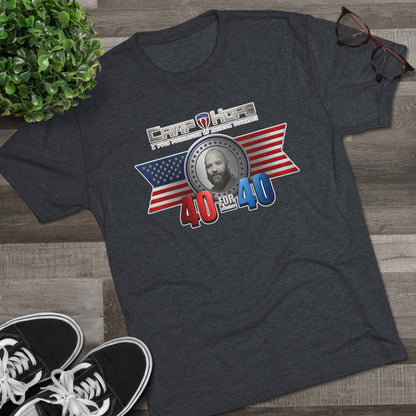 40 for 40 - Tri-Blend Crew Tee