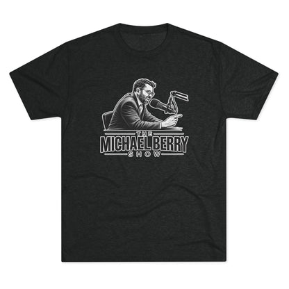 Michael Berry Show - w/ mic - Tri-Blend Crew Tee