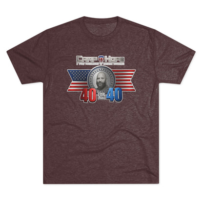40 for 40 - Tri-Blend Crew Tee