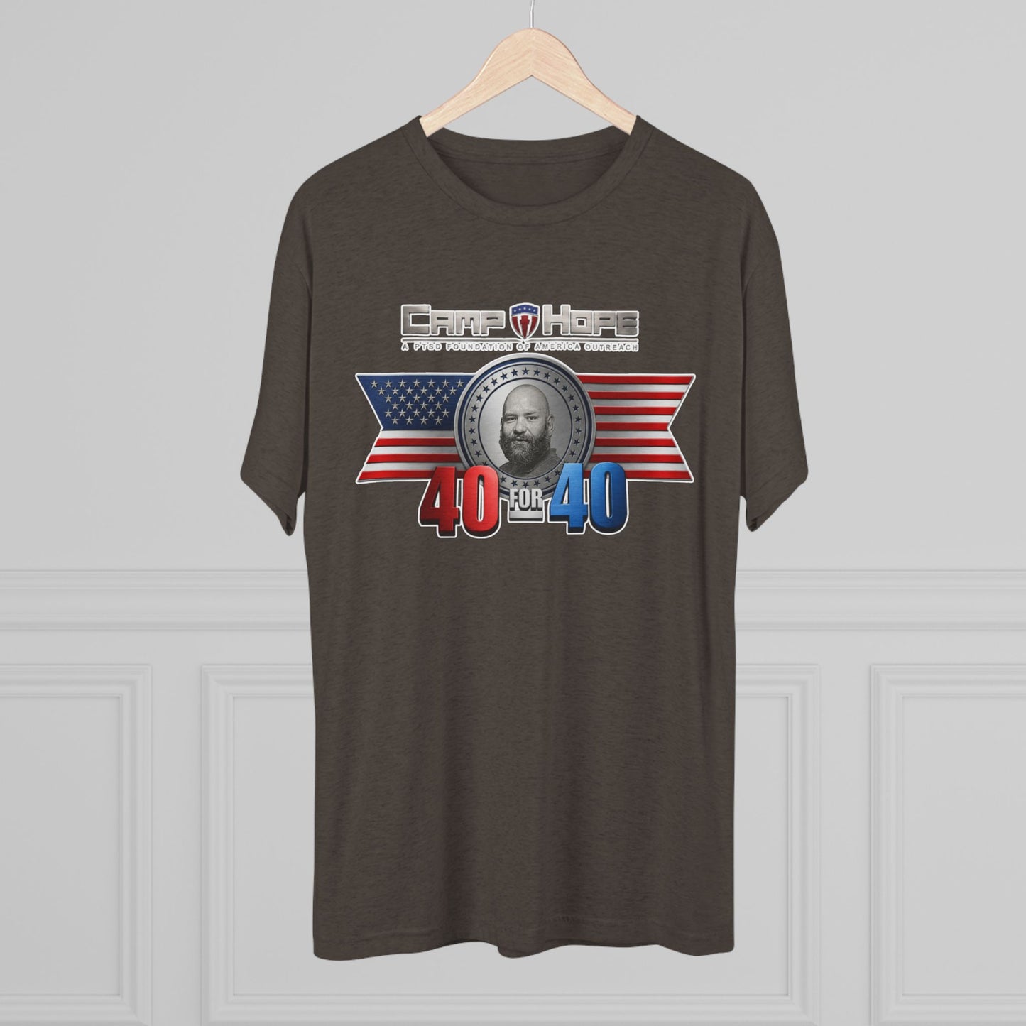 40 for 40 - Tri-Blend Crew Tee