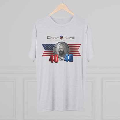 40 for 40 - Tri-Blend Crew Tee