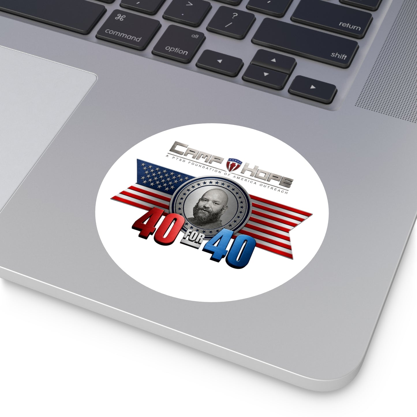 40 for 40 - Round Sticker
