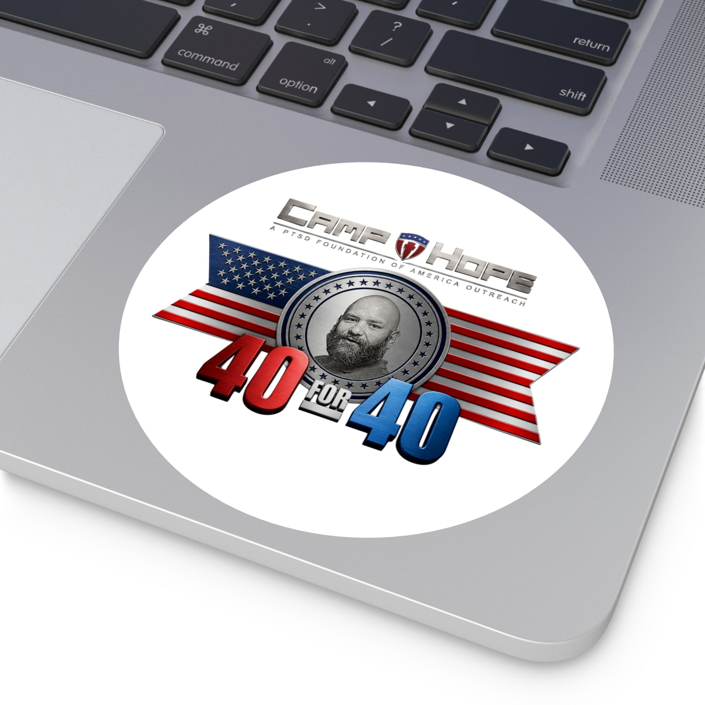 40 for 40 - Round Sticker