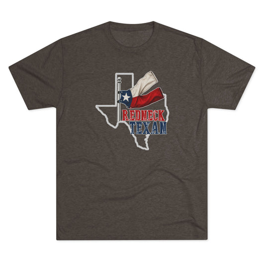 Redneck Texan TX - Tri-Blend Crew Tee