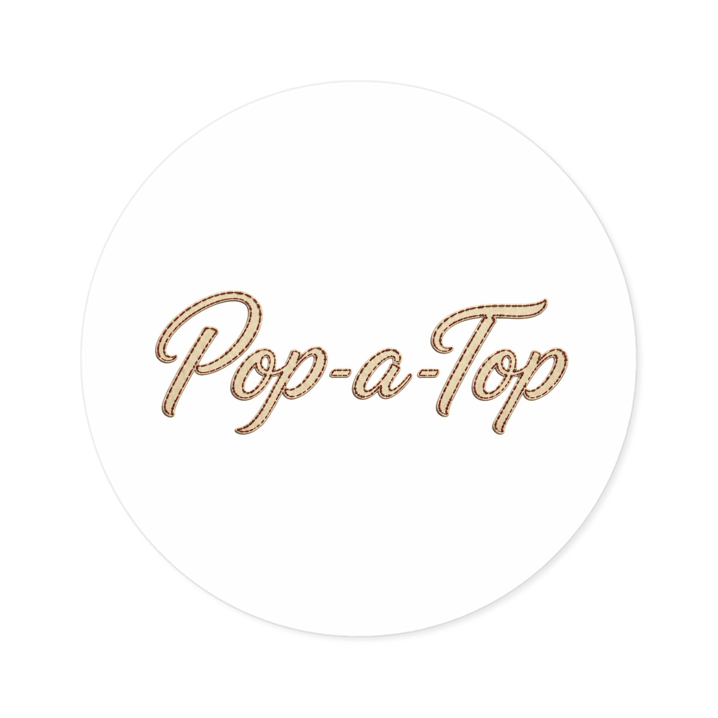 Pop a Top - Round Sticker